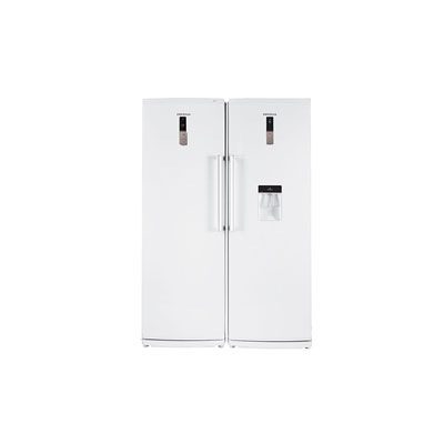Twin-Freezer-Refrigerator-model-touch-panel-with-water-cooler-white-emersun