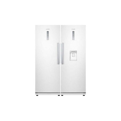 Twin-Freezer-Refrigerator-65w-with-Digital Panel-flat-door-model-srf19-silver-steel-house-v1